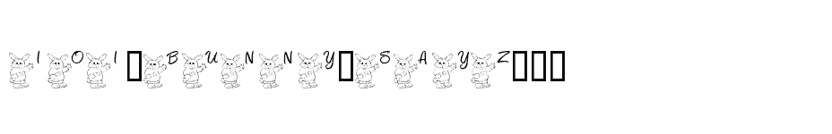 font 101-Bunny-SayZ... download