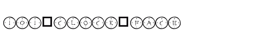 font 101-Clock-Face download