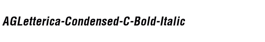 font AGLetterica-Condensed-C-Bold-Italic download