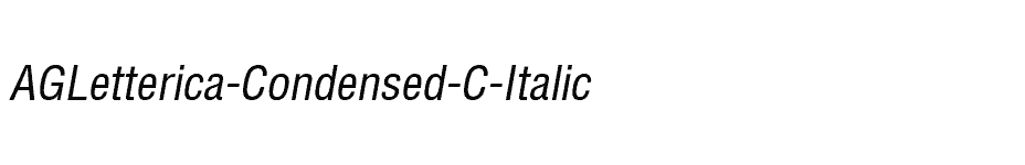 font AGLetterica-Condensed-C-Italic download