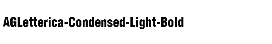 font AGLetterica-Condensed-Light-Bold download