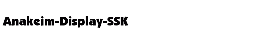 font Anakeim-Display-SSK download