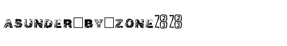 font Asunder-by-ZONE23 download