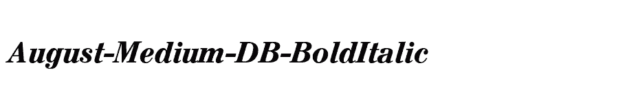 font August-Medium-DB-BoldItalic download