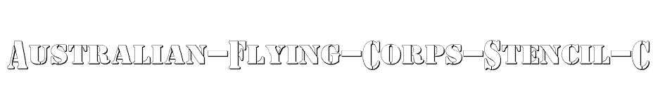 font Australian-Flying-Corps-Stencil-C download