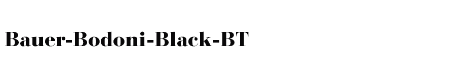 font Bauer-Bodoni-Black-BT download