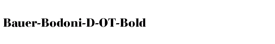 font Bauer-Bodoni-D-OT-Bold download
