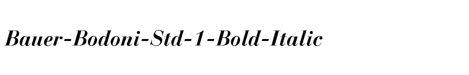 font Bauer-Bodoni-Std-1-Bold-Italic download
