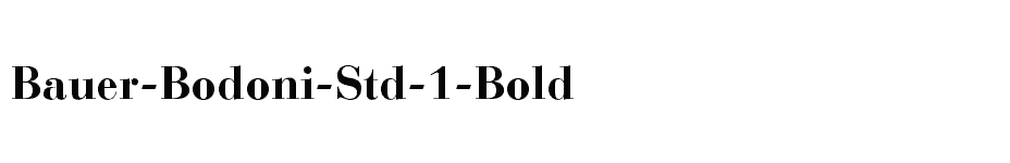 font Bauer-Bodoni-Std-1-Bold download