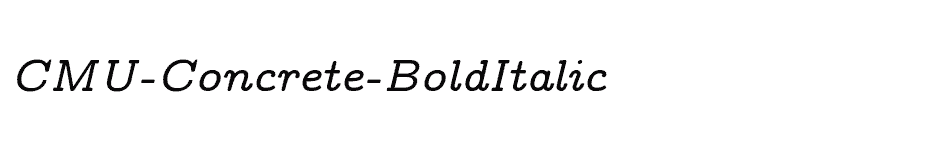 font CMU-Concrete-BoldItalic download