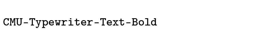 font CMU-Typewriter-Text-Bold download