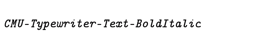 font CMU-Typewriter-Text-BoldItalic download