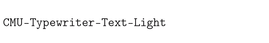 font CMU-Typewriter-Text-Light download