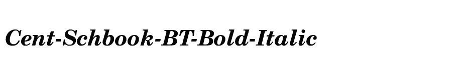 font Cent-Schbook-BT-Bold-Italic download
