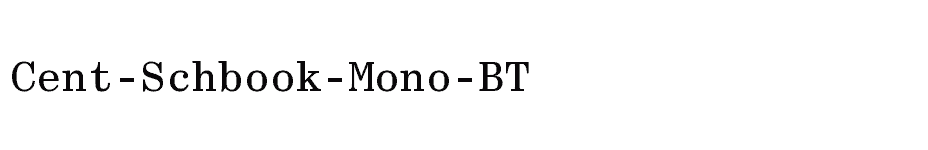 font Cent-Schbook-Mono-BT download