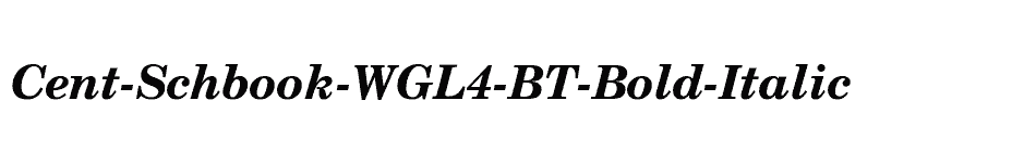 font Cent-Schbook-WGL4-BT-Bold-Italic download