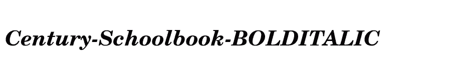 font Century-Schoolbook-BOLDITALIC download