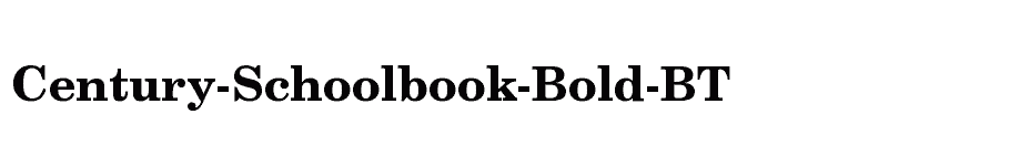 font Century-Schoolbook-Bold-BT download