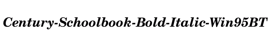 font Century-Schoolbook-Bold-Italic-Win95BT download