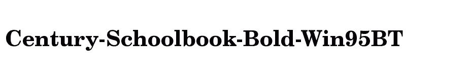 font Century-Schoolbook-Bold-Win95BT download