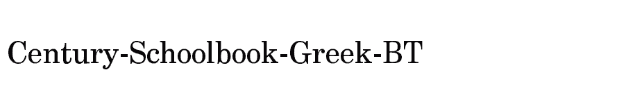 font Century-Schoolbook-Greek-BT download