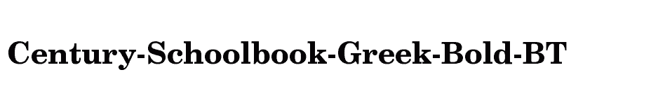 font Century-Schoolbook-Greek-Bold-BT download