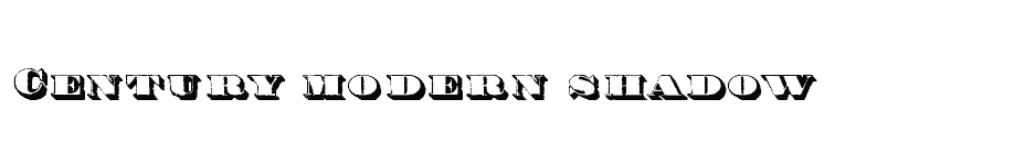 font Century-modern-shadow download