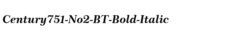 font Century751-No2-BT-Bold-Italic download