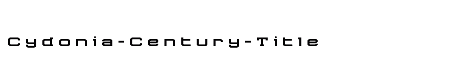 font Cydonia-Century-Title download