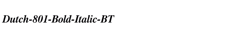 font Dutch-801-Bold-Italic-BT download