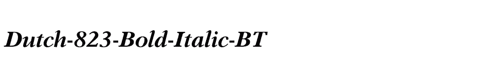 font Dutch-823-Bold-Italic-BT download