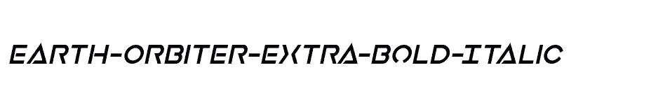 font Earth-Orbiter-Extra-Bold-Italic download