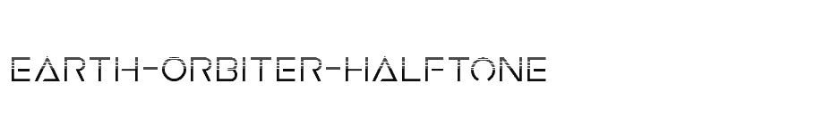 font Earth-Orbiter-Halftone download