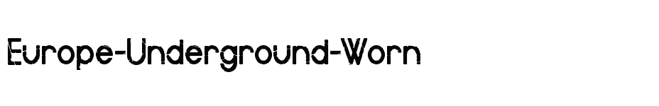 font Europe-Underground-Worn download