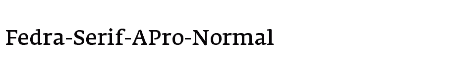 font Fedra-Serif-APro-Normal download