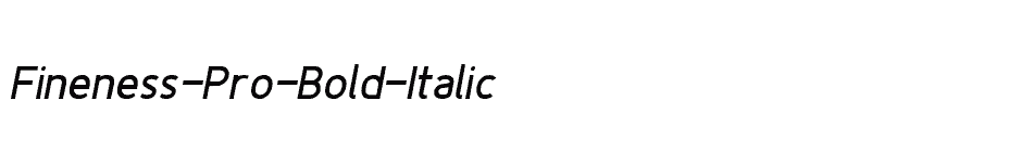 font Fineness-Pro-Bold-Italic download
