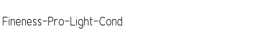 font Fineness-Pro-Light-Cond download