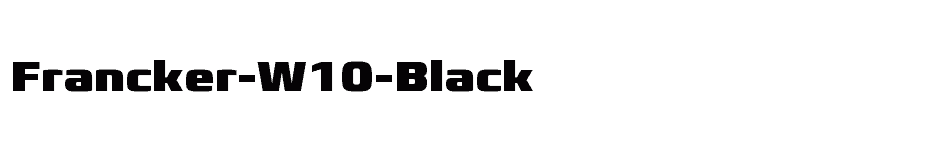 font Francker-W10-Black download