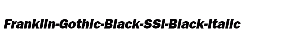 font Franklin-Gothic-Black-SSi-Black-Italic download