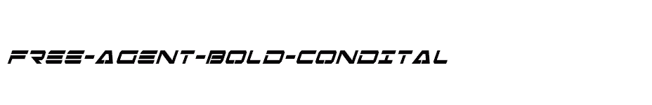 font Free-Agent-Bold-CondItal download