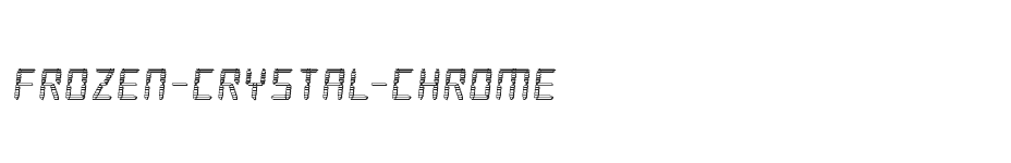 font Frozen-Crystal-Chrome download