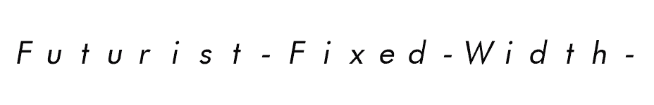 font Futurist-Fixed-Width-Italic download