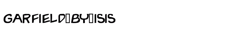 font Garfield-By-ISIS download