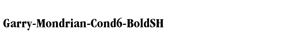 font Garry-Mondrian-Cond6-BoldSH download