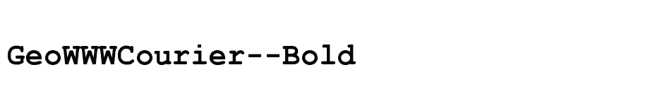 font GeoWWWCourier--Bold download