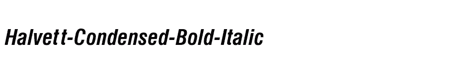font Halvett-Condensed-Bold-Italic download