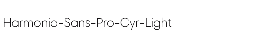 font Harmonia-Sans-Pro-Cyr-Light download