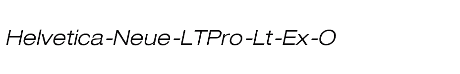 font Helvetica-Neue-LTPro-Lt-Ex-O download