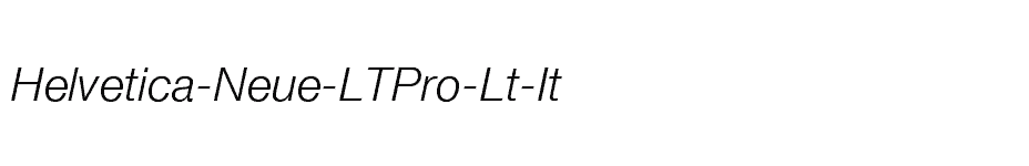 font Helvetica-Neue-LTPro-Lt-It download