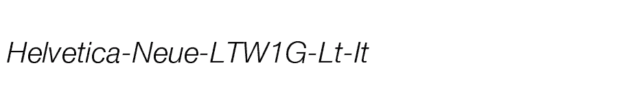 font Helvetica-Neue-LTW1G-Lt-It download